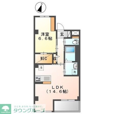 レガリア扇A棟の物件間取画像